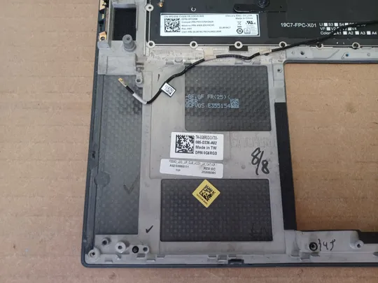 номер1051-7 корпус кришка 0G6RGD AQ2SH000111  з клавіатурою 0PD3N6 PK33RH2A20  для Dell XPS 15 9500 9510 PRECISION 5550 5560 Палмрест корпус топкейс Верхня панель палмрест cover-C оригінал Продаж