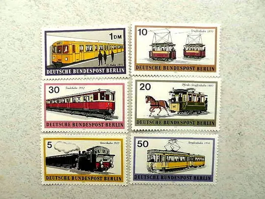 Серія поштових марок Німеччина Західний Берлін " Транспорт " 1971 рік ** Ціна