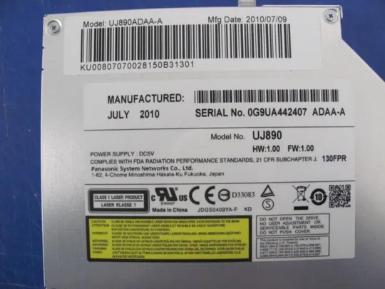 номер0148-13 DVD-привод UJ890 для ACER 7551G оригінал Продаж