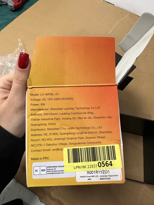 Світлодіодний настінний світильник у формі куба snader smart wall light (9) Торговий майданчик