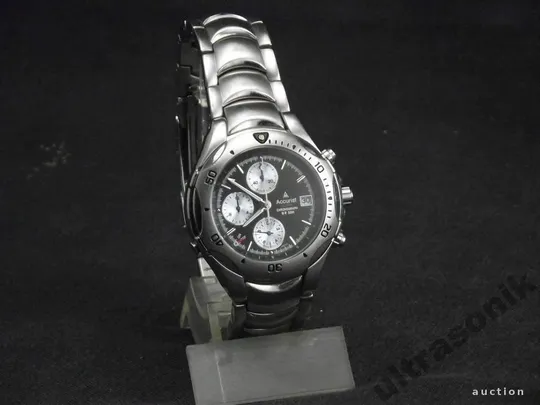 Годинник наручний чоловічий хронограф Accurist SR927W дата WR 50м мех.Citizen черный Japan Вживане Продаж