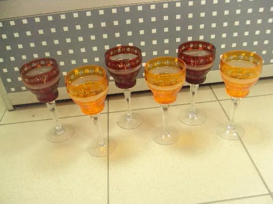 Бокалы чешское стекло богемия лот 6 шт №478п Ціна