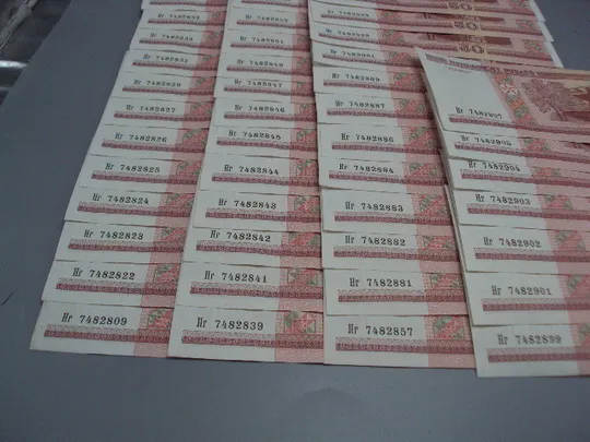 Банкноты Беларусь 50 рублей 2000 год Белоруссия серия Нг лот 52 шт (состояние не пресс) №18134 Характеристики