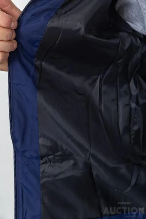 Ветровка мужская на подкладке, цвет темно-синий, 243R06887 Недорого