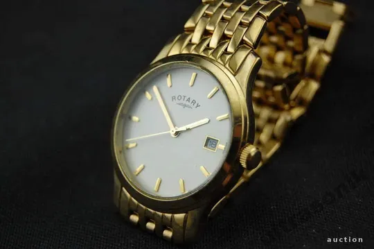 стильные часы ROTARY нержавейка литая 30м. дата З аукціону
