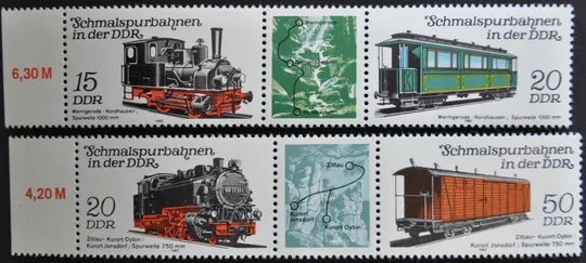 ГДР ЖД Локомотивы Вагоны 1983 Ціна