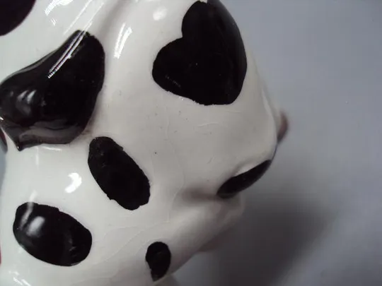 Фигура фарфор статуэтка Европа корова буренка коровка высота 8 см кракелюры №15037 Недорого