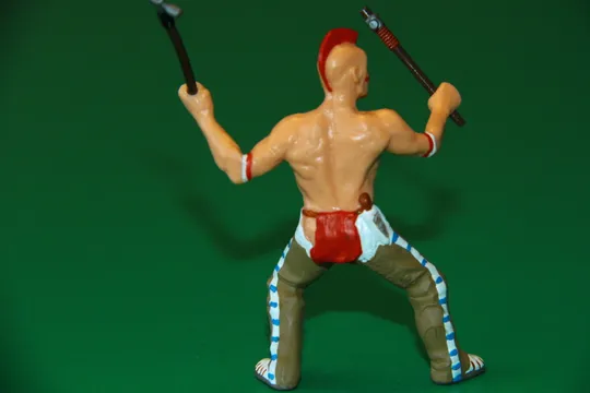 ІНДІАНЕЦЬ ІРОКЕЗ ІЗ ТОМАГАВКАМИ индеец PAPO Франція 90-100мм № по каталогу 39509 З аукціону