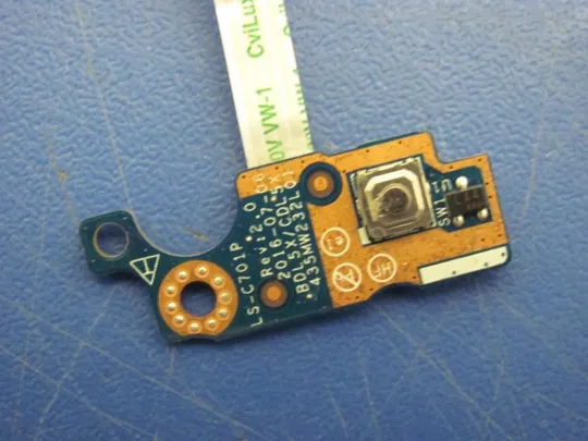 №117-12 Плата з кнопкою включення LS-C701P NBX00020N00 для HP 250 G5 оригінал З аукціону