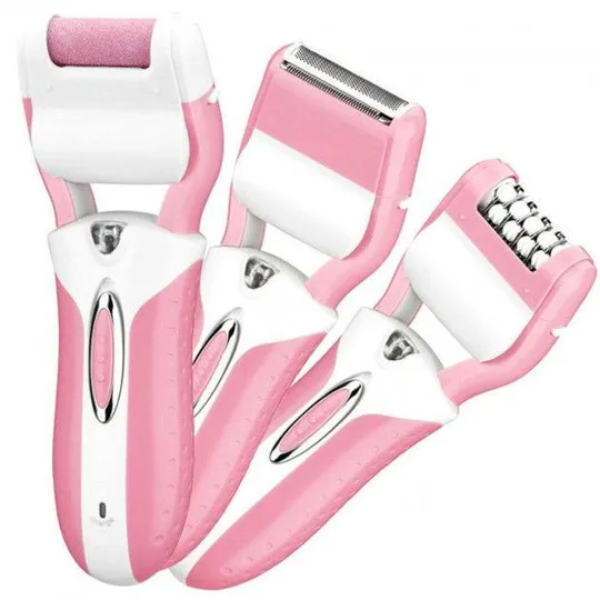 Эпилятор депилятор женский электрический беспроводной + триммер + пемза 3 в 1 Gemei GM-3052 З аукціону