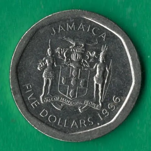 5 доларів 1996 року Ямайка [КВ] Ціна
