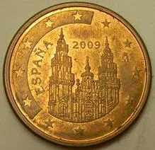 5 євроцентів 2009 Іспанія Ціна