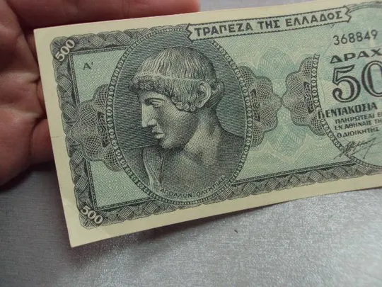 банкнота греция 500 миллионов драхм 1944 №376 Недорого