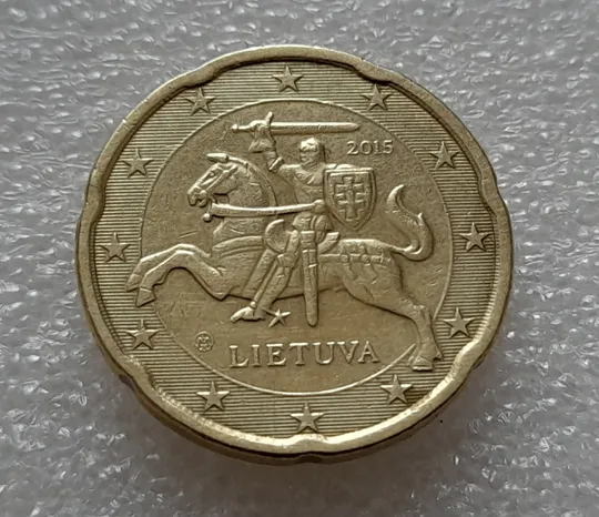 (8092 ря) 20 євроцентів 2015 Литва (20 евроцентов) Ціна