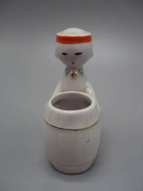 Спецовница фарфор RPR Рига латвийская девочка солонка горчичница перечница Латыши поварята №13100 Продаж