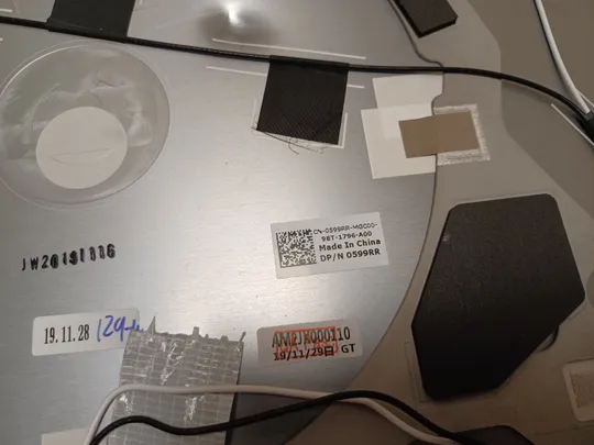 номер1062-18 кришка матриці AM2JX000110 0599RR для Dell Latitude 5500 5501 5510 5511 Precision 3540 3541 3551 Кришка дисплея Тильна кришка Корпус матриці Верхня кришка matrix cover Top Case LCD Cover Rear Lid Back Cover Housing Cabinet оригінал З аукціону