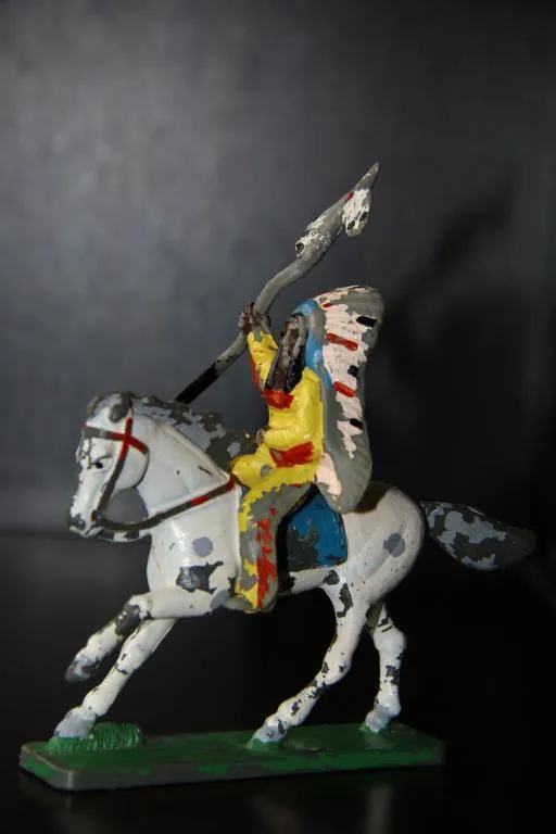 Купити индеец вождь с копьем на коне ПОЛЬША 65-70мм