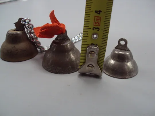 Колокольчик школьный лот 3 шт высота 2,2 см, 2 см, 1,7 см №16044 З аукціону