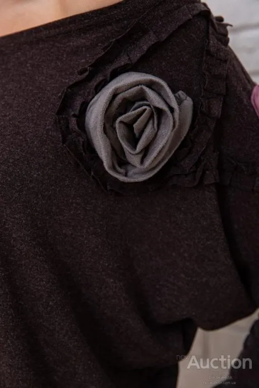 Шерстяное приталенное платье, коричнево-розового цвета, 167R147-1 Інтернет-аукціон