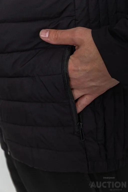 Куртка мужские демисезонная с капюшоном, цвет черный, 214R8891 Де купити