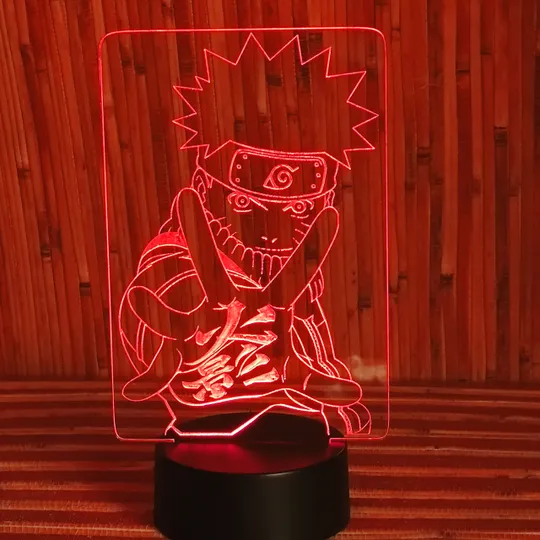 Акриловий світильник-нічник Наруто 4 червоний tty-n000213 Ціна