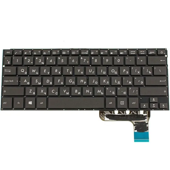 Купити Клавіатура для ноутбука ASUS (UX303LA, UX303LN) rus, black, без фрейма, підсвічування клавіш