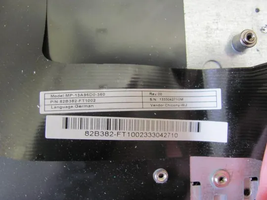 №2-23 Кришка панель палмрест та тачпад з клавіатурою 30B800-FT1211 для MEDION AKOYA S6212T оригінал Недорого