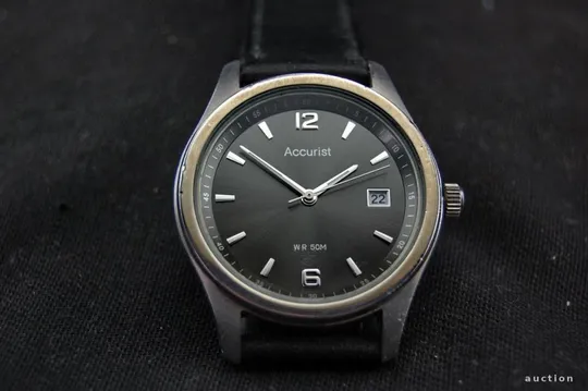 Купити ACCURIST стильные часы 50м. дата. серый циферблат мех.Citizen