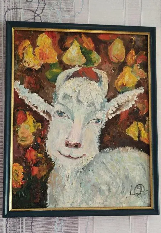 Картина  интересного художественного замысла"Посмотри на меня"mv449 З аукціону