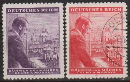 фото, 1943 - Рейх - Богемія - 54 роки Гітлера Mi.126-27 _гаш