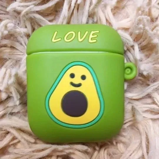 Купити Силіконові чохли, кейси на Airpods 2 прозорі та із принтом!