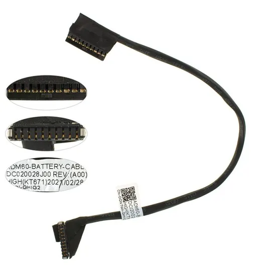 Шлейф для подключения аккумулятора для ноутбука  DELL (E5270 ADM50), (0NTWN DC020028J00) Ціна