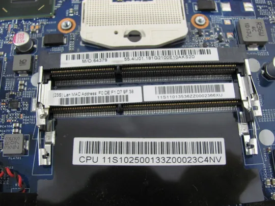 424-19 материнська плата 48.4PA01.021 SLJ4P  для Lenovo   B570 V570    оригінал На торгах