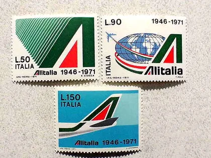 фото, Серія поштових марок Італія " Авіація " 1971 рік **