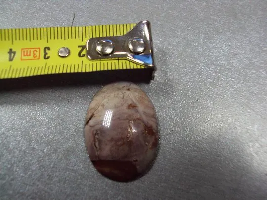 Камень яшма овальная для ювелирных изделий вес 3,93 г размер 5 х 29 х 21 мм №13299 З аукціону