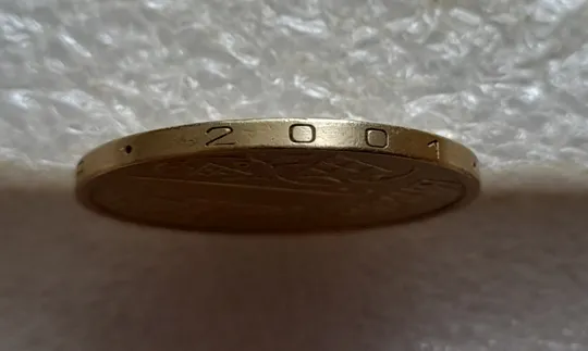 (8034) 1 гривня 2001 1АД3 широкий кант реверса - пелюстки наближені до канту (1 гривна 2001 1АД3) Де купити