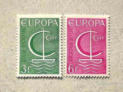 фото, Серія поштових марок Бельгія " Європа СЕРТ " 1961 рік **