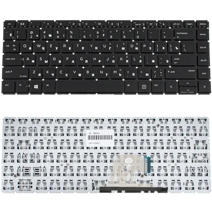 фото, Клавіатура для ноутбука HP (ProBook: 440 G6, 445 G6) rus, black, без кадру