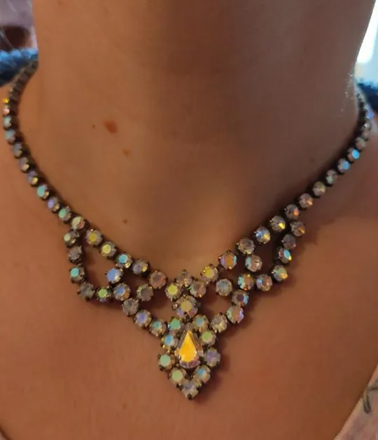 Купити Колье винтажное Аврора Бореалис Чехословакия 1970-е bl534