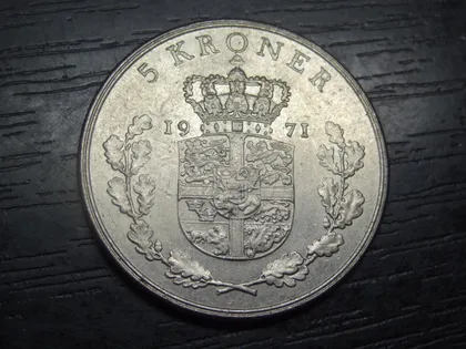 фото, 5 крон 1971 Данія