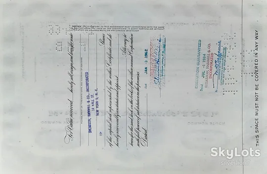 Купити Акція Сертифікат на 100 Акцій E.J.Korvette, Inc. 1961 США Mt 02