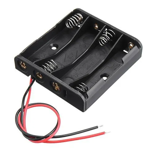 Отсек для 4 батарей AAA, 6В бокс кейс с проводами, Arduino Ціна