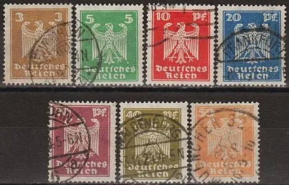 фото, 1924 - Німеччина - Стандарт - Орли Mi.355-61 _5,0 €