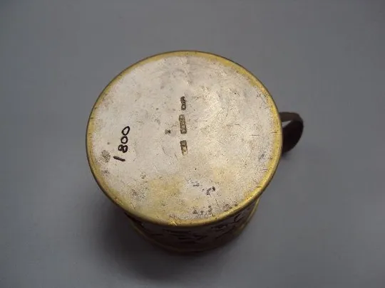 Подстаканник листья Варшава W.M.F. B.Buch Galw высота 6,7 см, диаметр 7,6 см №13657 Інтернет-аукціон