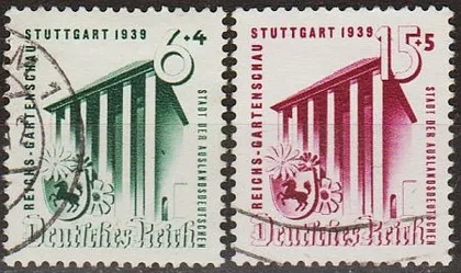 фото, 1939 - Рейх - Садова виставка в Штутгарті Mi.692-93  _9.0 €