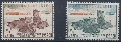 фото, Бельгия Антарктика Фауна Собаки 1957 MH