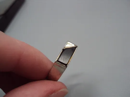 Кольцо прямоугольник печатка печать серебро 925 проба Украина вес 3,22 г 20-20,5 размер №15443 Недорого