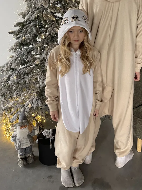 Кігурумі дитяча костюм піжама Лінивець BearWear (80/86/92/98/104) бежевий зріст 128 см. Ціна