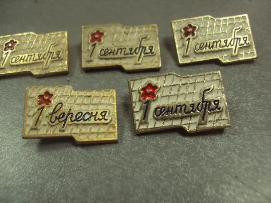 знак 1 сентября вересня школа лот 5 шт №5169 Де купити