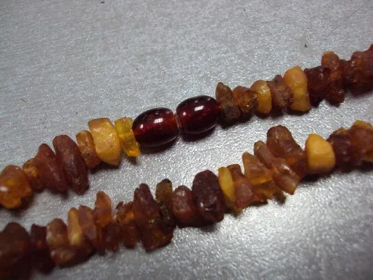 Бижутерия бусы в один ряд янтарь длина 43 см №13473 Інтернет-аукціон